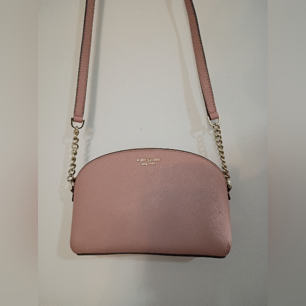 Kate Spade, EUC, Crossbody Bag, Blush Pink, Zipper/Magnetic Closure - Picture 2 of 15